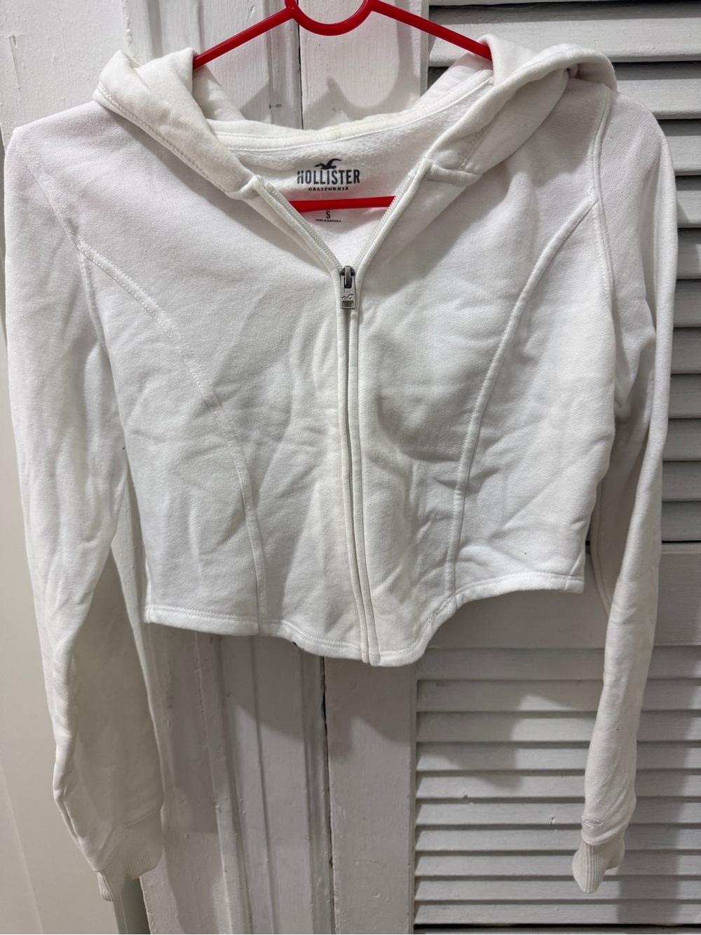 Hollister Cropped Zip sweater
